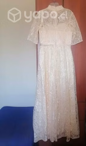 Vestido color champagne - lace - Imagen 6