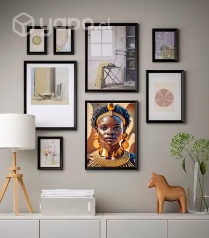 Princesa africana, impresión para bastidor
