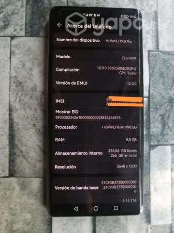 Huawei P40 pro(con detalle)