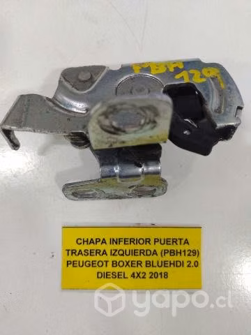 Chapa Inferior Puerta Trasera Izq Peugeot