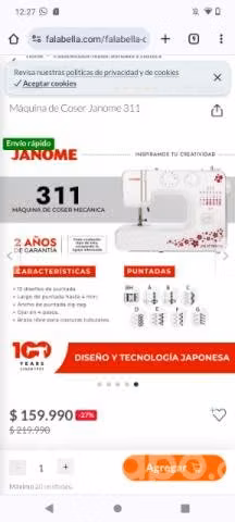 Máquina de coser