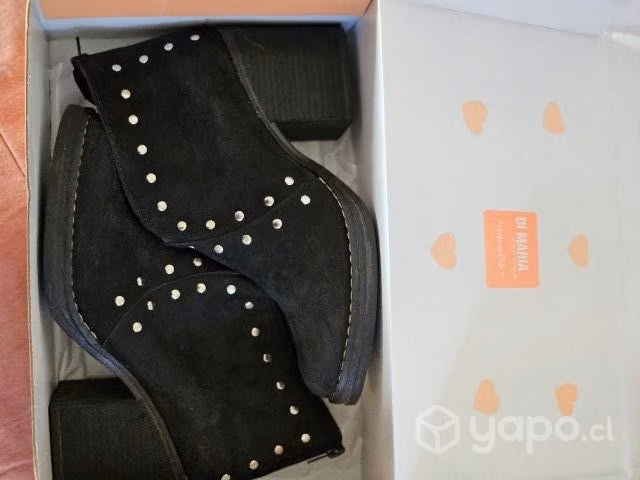 Botines negros de cuero original