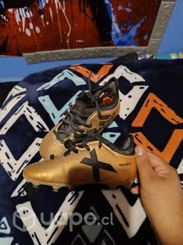 Zapato dorado niño