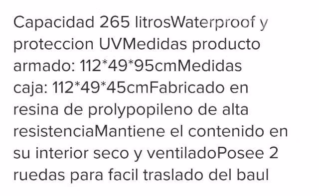 Baúl bodega Waterproof - Imagen 3