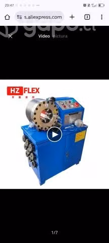 Maquina prensa de fabricación mangueras hidráulica