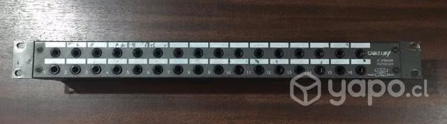 Patch Bay 16 Canales TRS Cable Up CU/PB032B Rack19