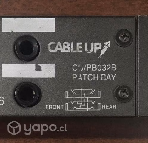 Patch Bay 16 Canales TRS Cable Up CU/PB032B Rack19