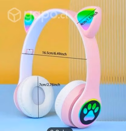 Audifonos bluetooh de gatito
