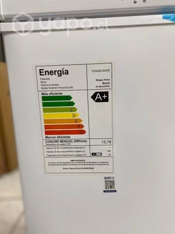 Congeladora 145 Lts. MAIGAS
