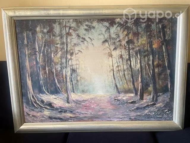 Pintura al óleo . Pintor chileno