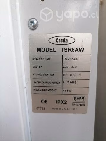 Calefactores eléctricos radiación departamento