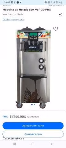 Maquina helados soft