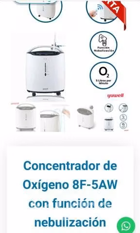 Concentrador de oxigeno yuwell