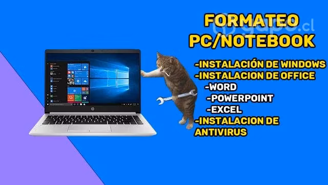 Formateo de PC y Notebook a domicilio