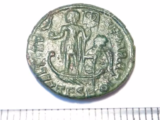 Moneda Romana Emp. Constantius Ii, 348-351 d.c - Imagen 2