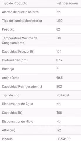 Refrigerador LG Bottom Freezer 306 Litros