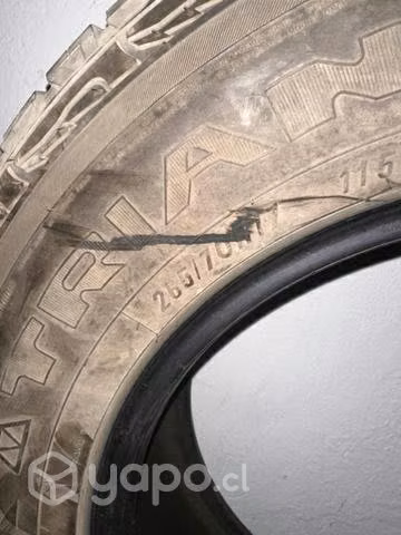 2 neumaticos 165/70r17 en buen estado 70%