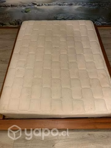 Cama baja madera de roble
