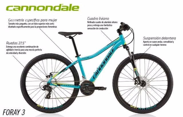 Bicicleta cannondale foray 3 s 27.5