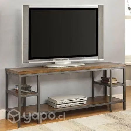 Rack Tv Metal & Madera . Industrial 6 Modelos