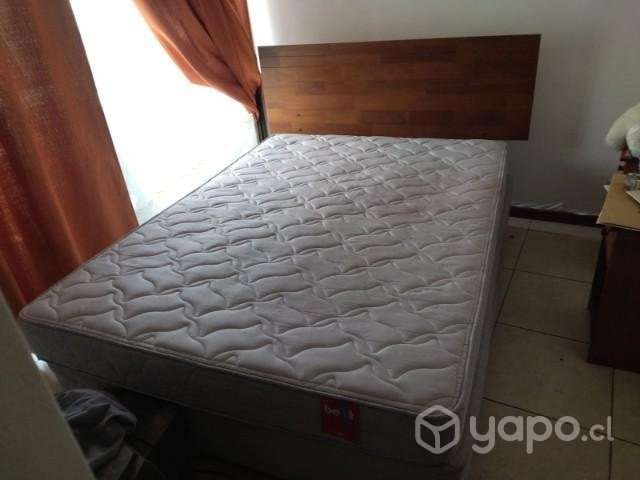 Cama de 2 plazas con colchón - Imagen 2