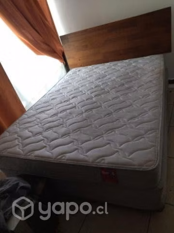 Cama de 2 plazas con colchón