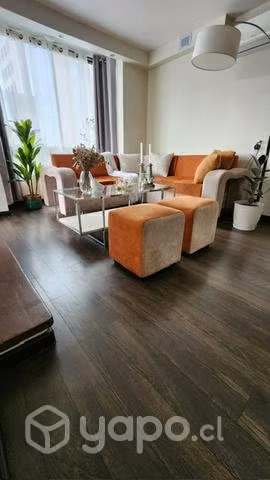 Sillón L con Pouf