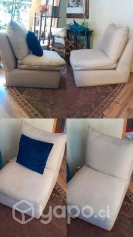 Dos sillones de un cuerpo (poltronas)