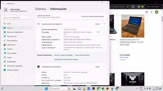Asus TUF gaming A15 - Imagen 3