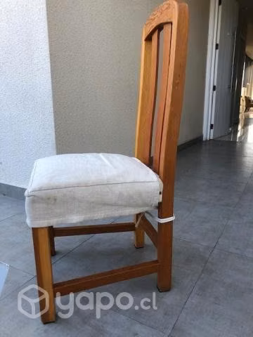 8 Sillas pino oregón