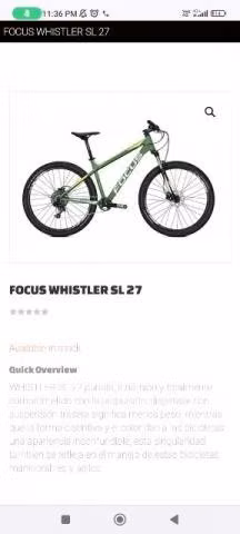 Bicicleta Montain bike marca Focus