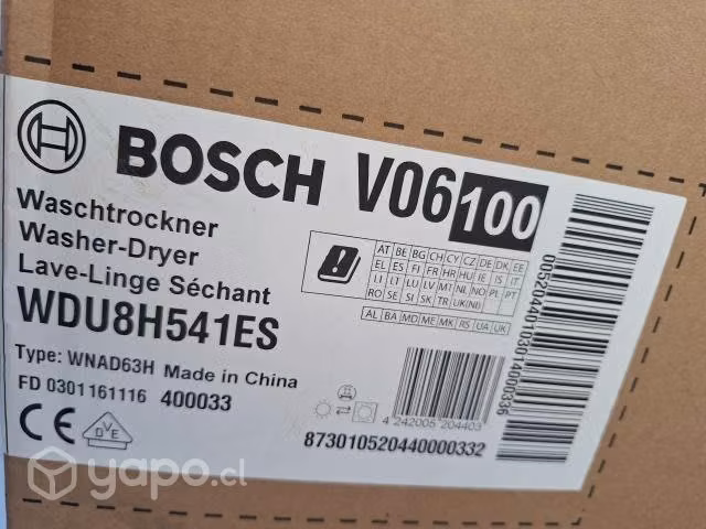 Lavadora / Secadora Bosch WDU8H541ES