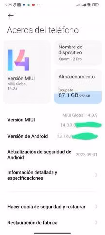 Xiaomi 12 pro 256gb almacenamiento 12gb ram