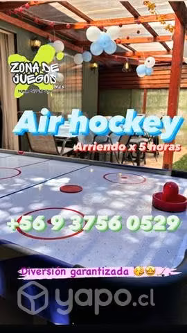 Mesa de hockey fiestas infantiles arriendo juegos
