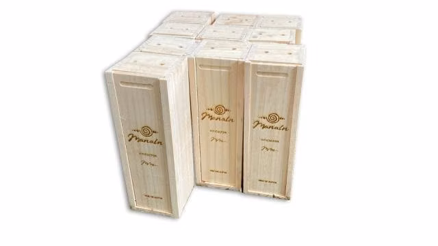 Caja Vino 1 Unidad Grabada Láser