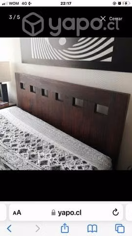 Cama 2 plazas, muy buen estado, con despacho