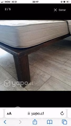 Cama 2 plazas, muy buen estado, con despacho