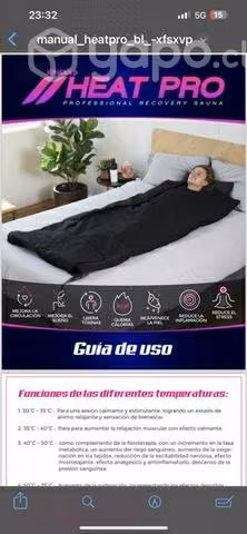 Sauna portatil a domicilio