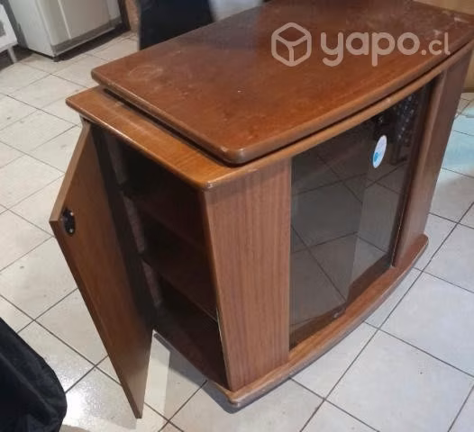 Mesa Rack impecable con vidrio - Imagen 2