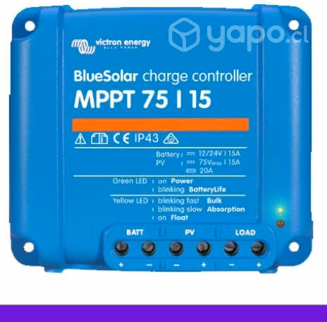 Regulador de carga MPPT 75/15 VICTRON