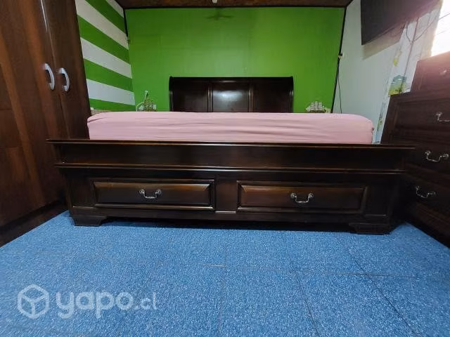 Cama King Boston Cherry
