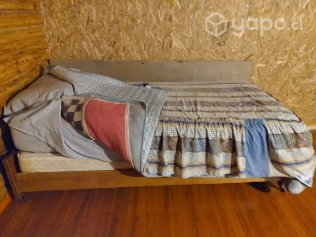 cama nido de madera con todo