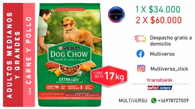 Purina Dog Chow Adulto 17 Kls