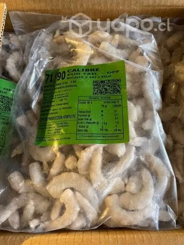 Camarones, papas y arroz