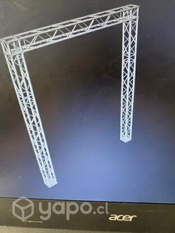 Alquiler de truss 20/20 en aluminio