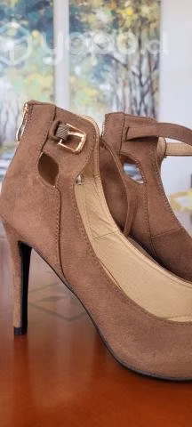 Zapato Via Uno con tobillera marron - Imagen 4