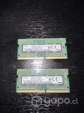 Memorias Ram ddr4 4GB de 3200MHz
