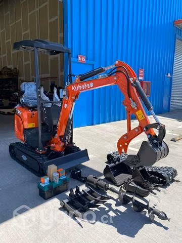 Miniexcavadora 1200 kilos motor Kubota
