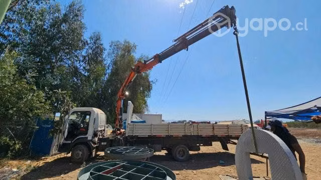 Arriendo pluma 10 metros 3 ton