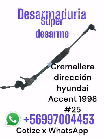 Cremallera dirección Hyundai accent año 98